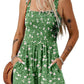 💞2026 HOT SALE ￡12.99!!💃Women's Summer Square Neck Sleeveless Loose Casual Short Smocked Romper