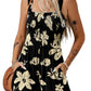 💞2026 HOT SALE ￡12.99!!💃Women's Summer Square Neck Sleeveless Loose Casual Short Smocked Romper