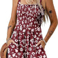 💞2026 HOT SALE ￡12.99!!💃Women's Summer Square Neck Sleeveless Loose Casual Short Smocked Romper