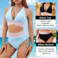 💥Last Day Sale 49% OFF👙High Waisted Tummy Control Color Block Bikini Sets