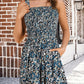 💞2026 HOT SALE ￡12.99!!💃Women's Summer Square Neck Sleeveless Loose Casual Short Smocked Romper