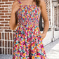 💞2026 HOT SALE ￡12.99!!💃Women's Summer Square Neck Sleeveless Loose Casual Short Smocked Romper
