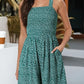 💞2026 HOT SALE ￡12.99!!💃Women's Summer Square Neck Sleeveless Loose Casual Short Smocked Romper