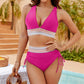 💥Last Day Sale 49% OFF👙High Waisted Tummy Control Color Block Bikini Sets