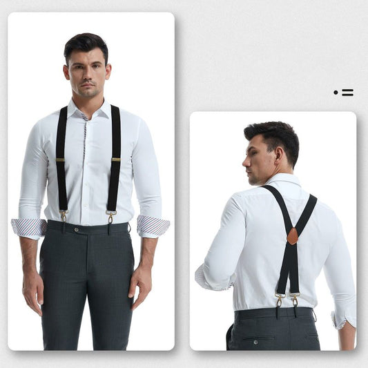 📢📢50% OFF !! ⏰Men's X-Back Suspenders with Hook Clips