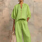 🔥2026 HOT SALE🔥🥰Women's Solid Color 2-Piece Casual Set