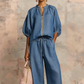 🔥2026 HOT SALE🔥🥰Women's Solid Color 2-Piece Casual Set