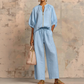 🔥2026 HOT SALE🔥🥰Women's Solid Color 2-Piece Casual Set